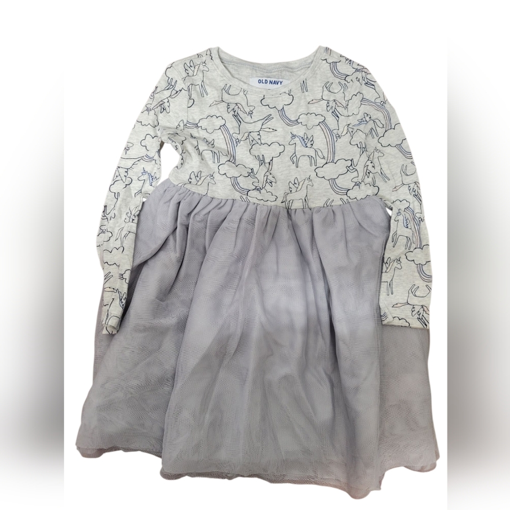 Old Navy Girls Long Sleeve Unicorn Dress 3T Nwt